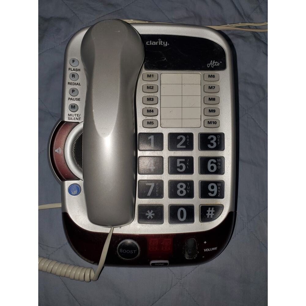 Clarity Alto Phone model 54005 Silver TESTED